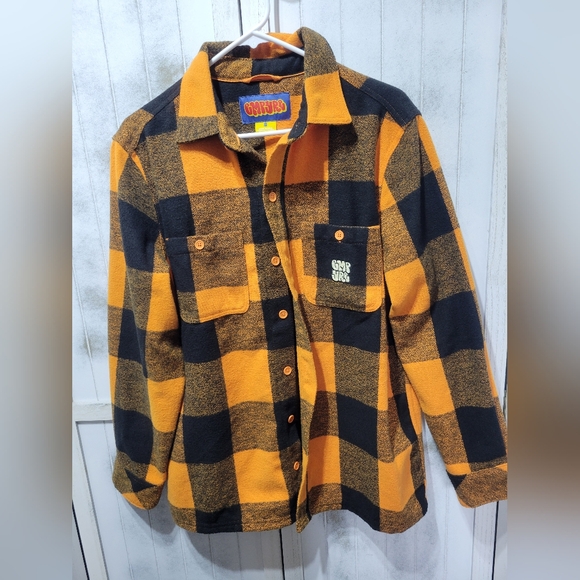 Empyre Yellow Black Plaid Shacket Small - Picture 1 of 4